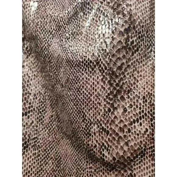 Harve Benard Vintage Faux Brown Snake Skin Pencil Skirt NWOT Lined Size 14‎ - Picture 4 of 5